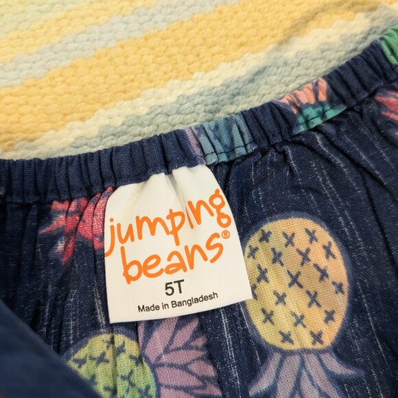 New NWT Jumping Beans pineapple print top size 5T - Picture 3 of 4